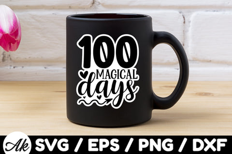100 magical days Stickers SVG akazaddesign 