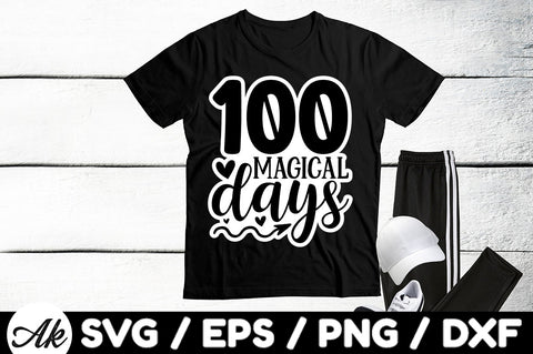 100 magical days Stickers SVG akazaddesign 