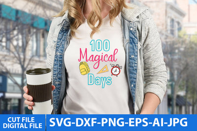 100 Magical Days SVG Cut File SVG BlackCatsMedia 