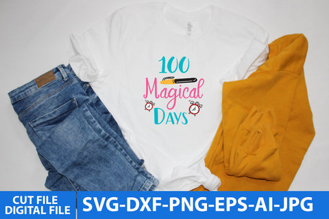 100 Magical Days SVG Design SVG BlackCatsMedia 