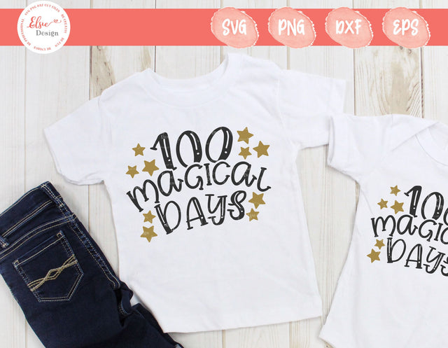 100 Magical Days - SVG, PNG, DXF, EPS SVG Elsie Loves Design 