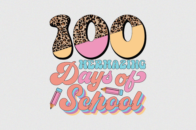 100 Mermazing Days of School Sublimation SVGArt 