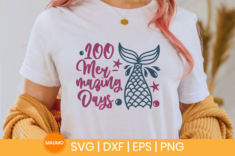 100 mermazing days, school svg quote SVG Maumo Designs 