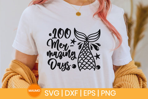 100 mermazing days, school svg quote SVG Maumo Designs 