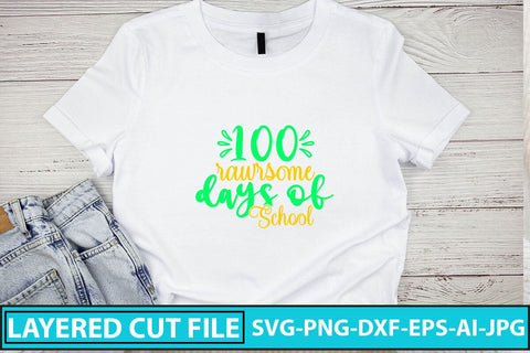 100 Rawrsome Days of School SVG Cut File SVG Syaman 