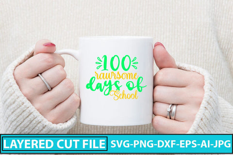 100 Rawrsome Days of School SVG Cut File SVG Syaman 