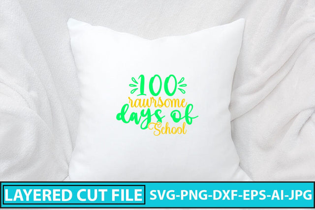 100 Rawrsome Days of School SVG Cut File SVG Syaman 