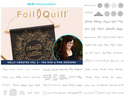 100 SVG Foil Quill Mandala and SVG Starter Bundle (Kelly Creates Vol 2) SVG We R Memory Keeper's Foil Quill 