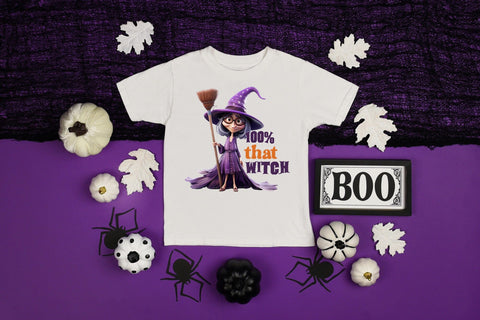 100% That Witch, Funny Halloween Sublimation Sublimation CraftLabSVG 