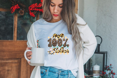 100% That Witch Sublimation SVGArt 