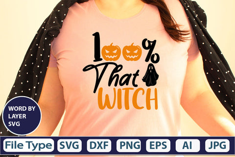 100% That Witch SVG Cut File SVG DesignPlante 503 