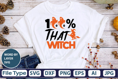 100% That Witch SVG Cut File SVG DesignPlante 503 