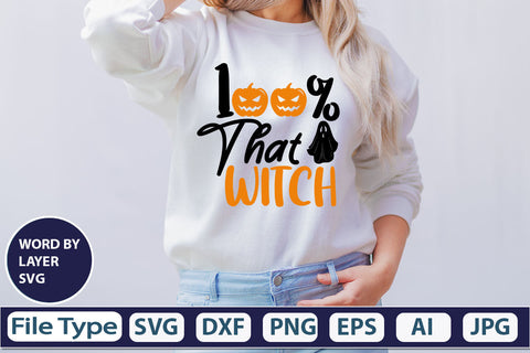 100% That Witch SVG Cut File SVG DesignPlante 503 