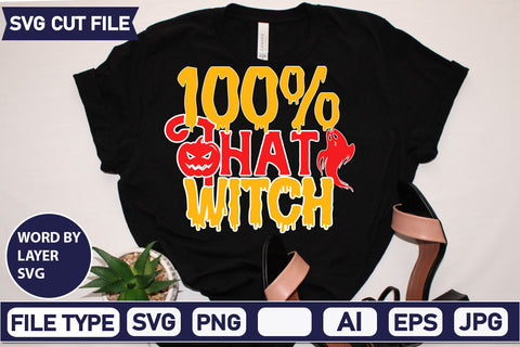 100% That Witch SVG Cut File SVG DesignPlante 503 
