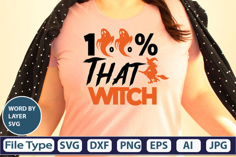 100% That Witch SVG Cut File SVG DesignPlante 503 