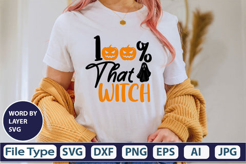 100% That Witch SVG Cut File SVG DesignPlante 503 