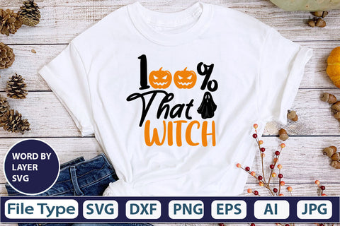 100% That Witch SVG Cut File SVG DesignPlante 503 