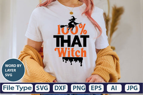 100% That Witch SVG Cut File SVG DesignPlante 503 