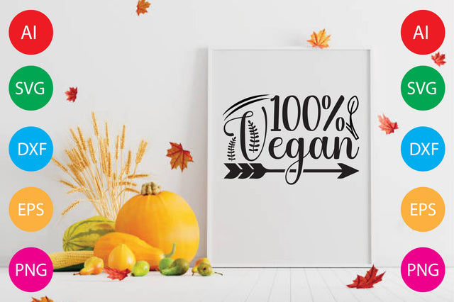 100% Vegan SVG CraftlabSvg29 