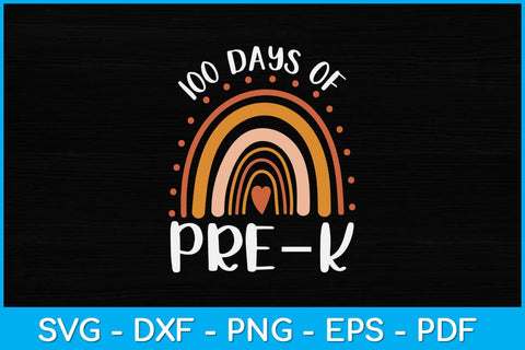 100th Day Of Pre K Apple 100 Days School Teacher Svg Design SVG artprintfile 