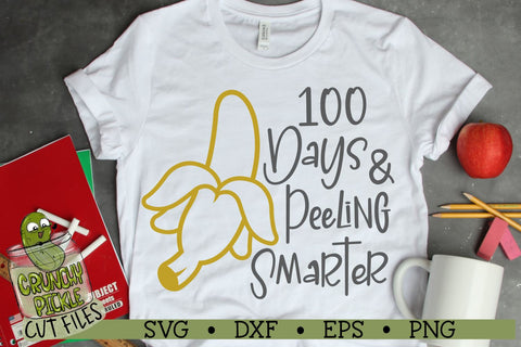 100th Day of School - Banana SVG Cut File SVG Crunchy Pickle 