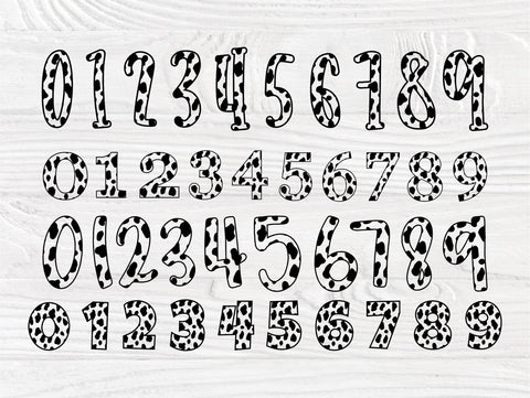 101 Dalmatian Numbers SVG Cut Files, Birthday Svg SVG TonisArtStudio 