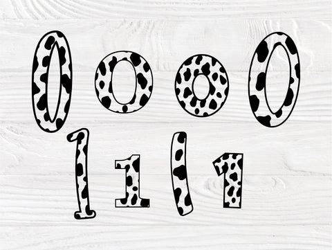 101 Dalmatian Numbers SVG Cut Files, Birthday Svg SVG TonisArtStudio 