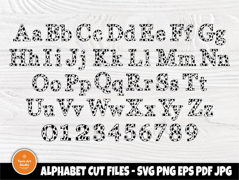 101 Dalmatians Font SVG | Dalmatians Alphabet Cut Files | Dalmatians ...