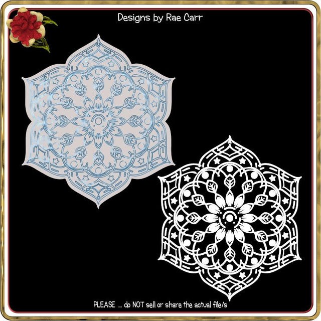 1013 Mandala 2 for Foil Quill HTV Vinyl Pens SVG Designs by Rae 