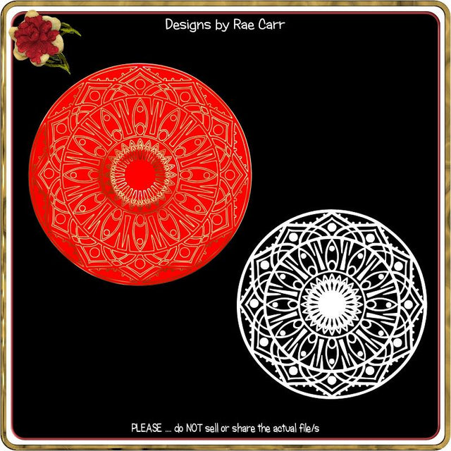 1014 Mandala 2 for Foil Quill HTV Vinyl Pens SVG Designs by Rae 