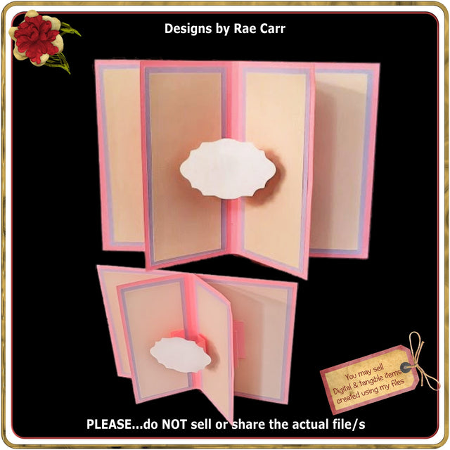 1022 Multi Layer Pop Up Greeting Card *Multiple Machine Formats* 3D Paper Designs by Rae 