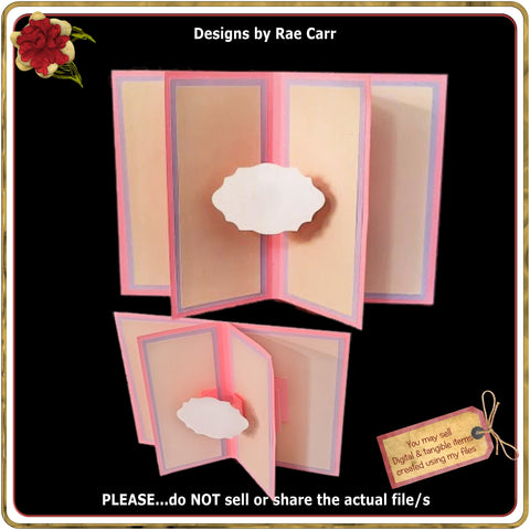 1022 Multi Layer Pop Up Greeting Card *Multiple Machine Formats* 3D Paper Designs by Rae 