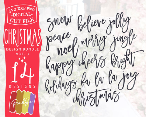 108 Christmas SVG Bundle, Merry Christmas, Holidays, Christian, Let it Snow, Commercial Use, Digital Cut Files, DXF PNG (1301597622) SVG PinkZou 