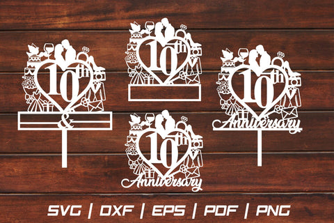 10th Anniversary Craft Paper cut SVG Johan Ru designs 