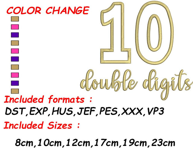 10th Birthday, Brother Design, Gifts for 10 Year, Girls Birthday, For 10 Year Girl, PES Embroidery, 10th Embroidery/Applique DESIGNS SVG Digital Designer 