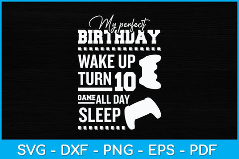 10th Birthday Party Perfect For Gaming 10 Years Old Boy Svg Design SVG artprintfile 