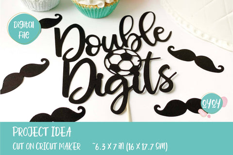 10th Football Birthday SVG | Double Digits Cake Topper SVG SVG OyoyStudioDigitals 