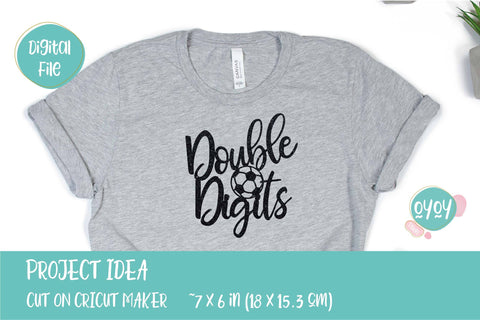 10th Football Birthday SVG | Double Digits Cake Topper SVG SVG OyoyStudioDigitals 