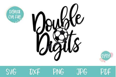 10th Football Birthday SVG | Double Digits Cake Topper SVG SVG OyoyStudioDigitals 