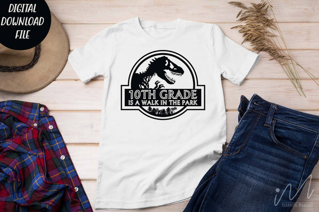 10th grade is a walk in the park svg, 10th grade teacher t shirt, 10th grade graduate SVG Isabella Machell 