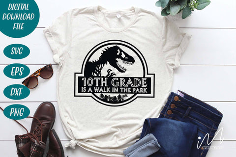 10th grade is a walk in the park svg, 10th grade teacher t shirt, 10th grade graduate SVG Isabella Machell 