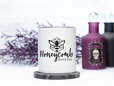 11 Ounce Black Accent Mug Mockup, Halloween Mug Mockup, Styled Mug Photo, Witchy Mug Mockup, Blank Mug Mockup, Coffee Cup Mockup Mock Up Photo Honeycomb Mockups 
