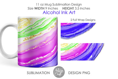11 oz mug sublimation, Alcohol ink art Sublimation Artisan Craft SVG 