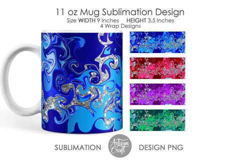 11 oz Mug sublimation template, fluid art, pastel colors SVG Artisan Craft SVG 