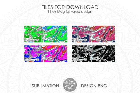 11oz Mug sublimation design PNG bundle SVG Artisan Craft SVG 
