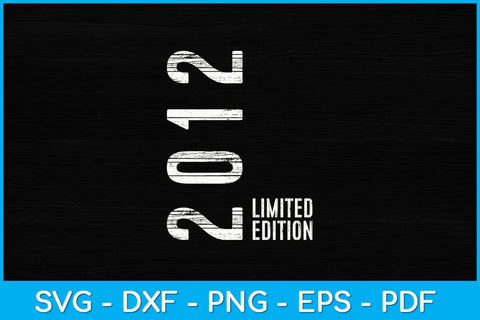 11th Birthday 11 Years Boy Girl Retro Vintage 2012 Svg Design SVG artprintfile 