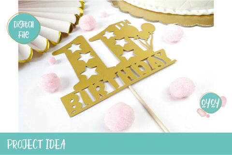 11th Birthday Cake Topper SVG | Eleven Birthday Number SVG SVG OyoyStudioDigitals 
