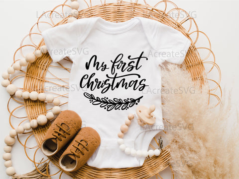 12 designs Baby Christmas SVG Cricut Silhouette, My 1st Christmas Svg Png Dxf, Santa Baby svg, It's cold outside svg, Newborn 1st Christmas SVG LAcreateSVG 