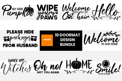 12 Doormat svg quote bundle SVG Maumo Designs 