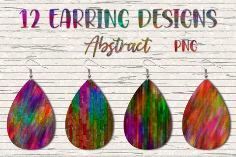 12 Earring Sublimation Set 10.Teardrop Earrings Wraps Png Bundle,Digital Png Sublimation Design, Sublimation oyonnidesign 